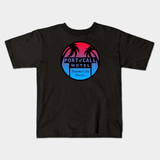 Port of Call Motel Panama City Beach Florida Kids T-Shirt